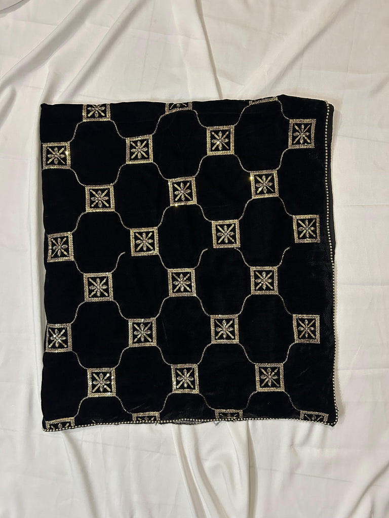 Black Velvet Shawl